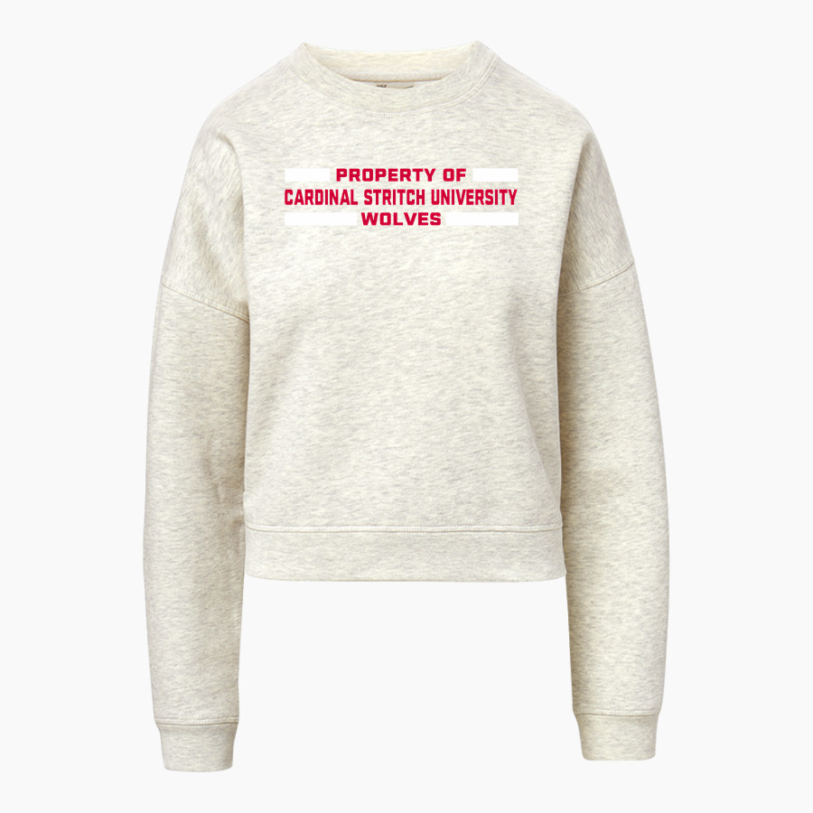 Cardinal Stritch Wolves <span class="pdp-name-mascot">Cardinal Stritch Wolves</span> MV Sport Women's Vintage Fleece Crew