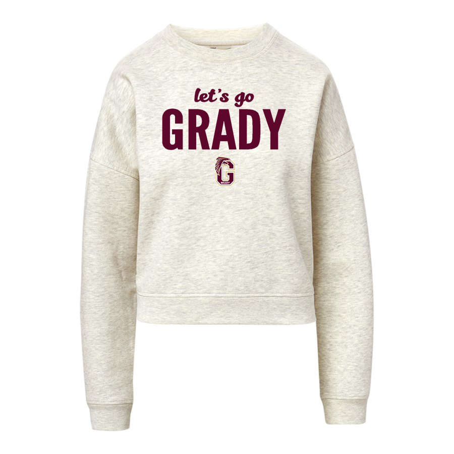 WM E GRADY VOC TECH SCHOOL FALCONS <span class="pdp-name-mascot">GRADY HIGH SCHOOL FALCONS</span> MV Sport Women's Vintage Fleece Crew