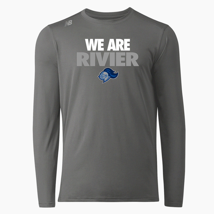 Rivier University Official Store of the Raiders New Balance Men's Long-Sleeve Tech Tee
