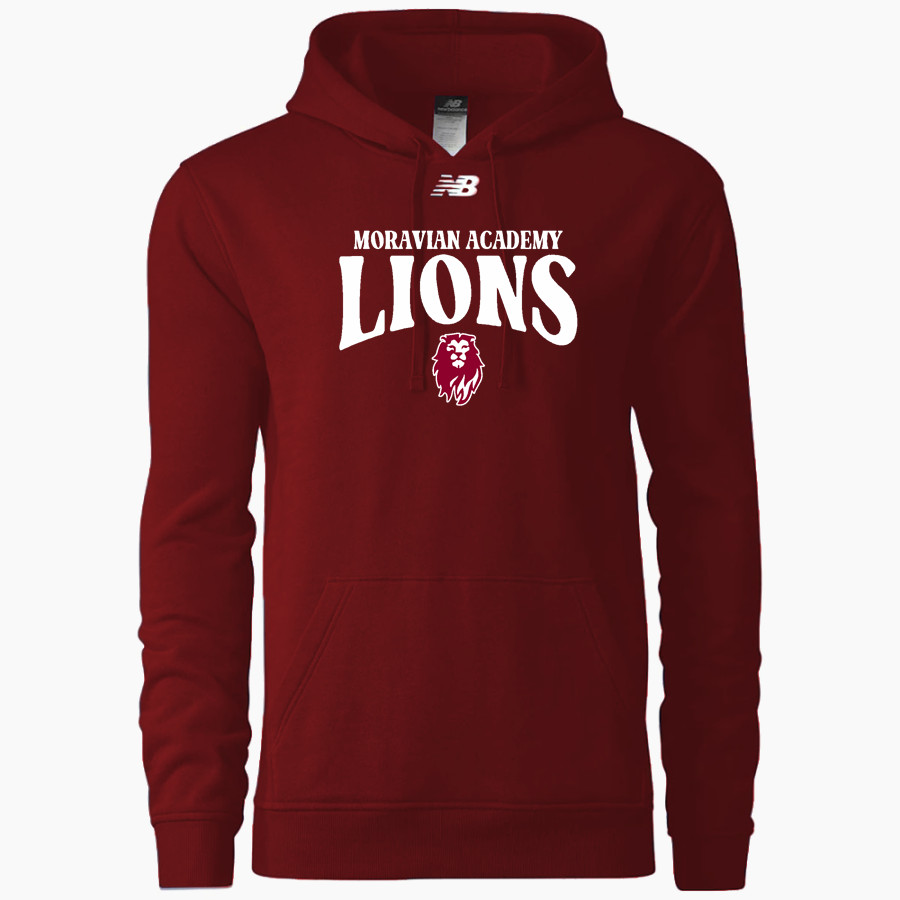MORAVIAN ACADEMY LIONS <span class="pdp-name-mascot">MORAVIAN ACADEMY LIONS</span> New Balance Men's Fleece Hoody