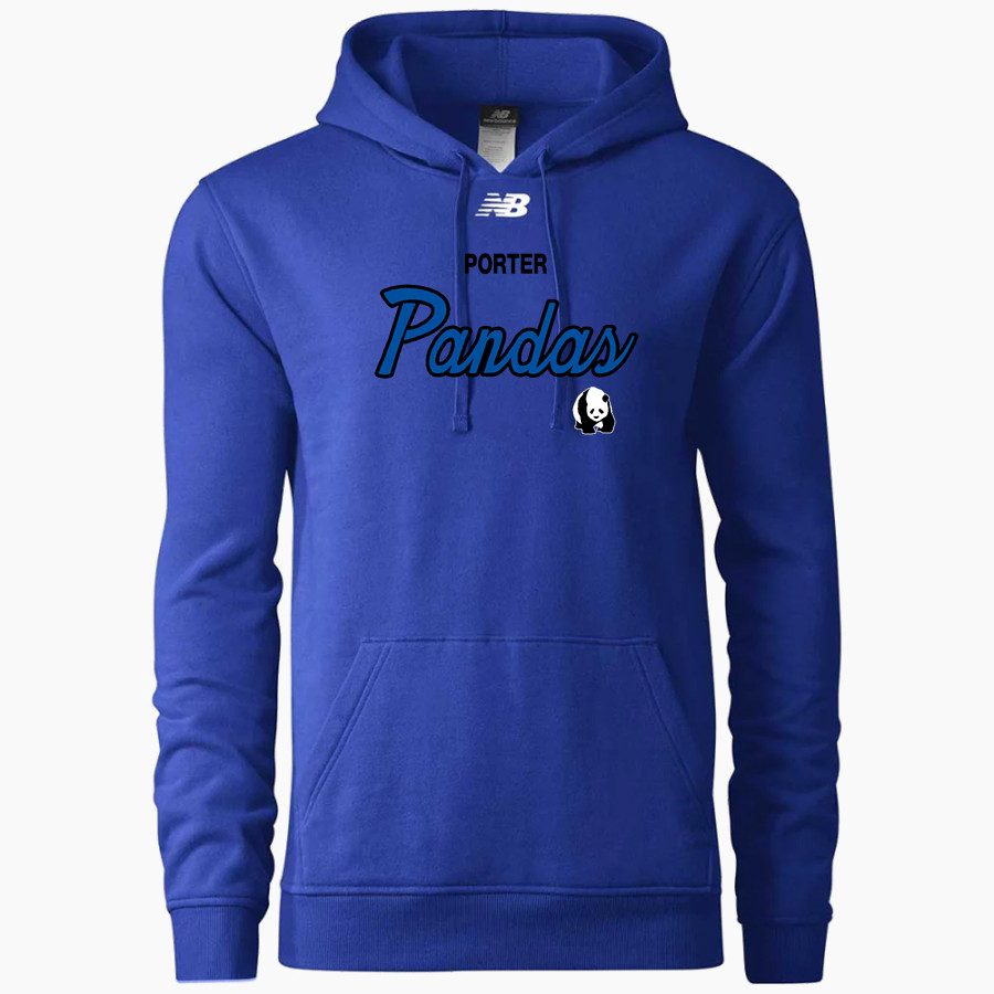 Porter Pandas official sideline store <span class="pdp-name-mascot">Porter Elementary School Pandas</span> New Balance Men's Fleece Hoody