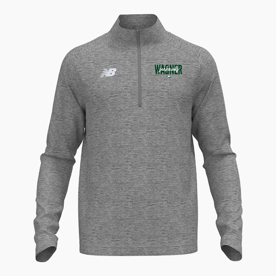 Wagner Seahawks official sideline store <span class="pdp-name-mascot">Wagner Seahawks</span> New Balance Men's Athletics Half-Zip Pullover 2.0