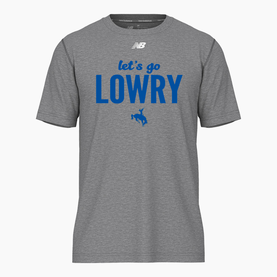 LOWRY HIGH SCHOOL BUCKAROOS <span class="pdp-name-mascot">LOWRY BUCKAROOS</span> New Balance Men's Activate Tech Tee