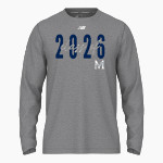 Meadows School The Official Store of the Mustangs <span class="pdp-name-mascot">Meadows School Mustangs</span> New Balance Men's Activate Long Sleeve Tech Tee Front Thumbnail