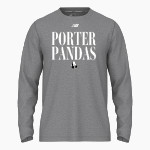 Porter Pandas official sideline store <span class="pdp-name-mascot">Porter Elementary School Pandas</span> New Balance Men's Activate Long Sleeve Tech Tee Front Thumbnail
