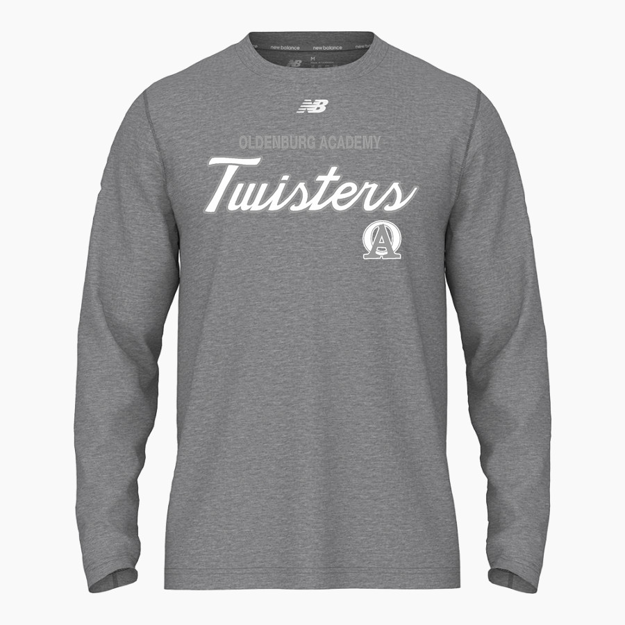 OLDENBURG ACADEMY TWISTERS <span class="pdp-name-mascot">OLDENBURG ACADEMY TWISTERS</span> New Balance Men's Activate Long Sleeve Tech Tee