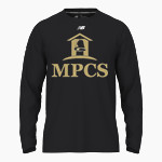 Manassas Park Cougars New Balance Men's Activate Long Sleeve Tech Tee Front Thumbnail