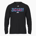 Zachary Broncos <span class="pdp-name-mascot">Zachary Broncos</span> New Balance Men's Activate Long Sleeve Tech Tee Front Thumbnail