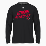 ATHENS HIGH SCHOOL RED HAWKS <span class="pdp-name-mascot">ATHENS RED HAWKS</span> New Balance Men's Activate Long Sleeve Tech Tee Front Thumbnail