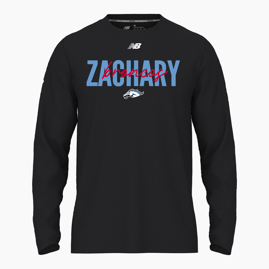 Zachary Broncos <span class="pdp-name-mascot">Zachary Broncos</span> New Balance Men's Activate Long Sleeve Tech Tee
