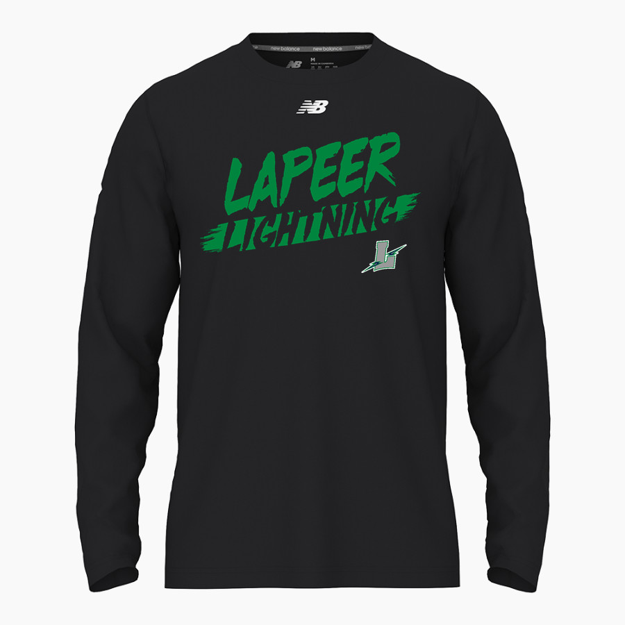 Lapeer High School Lightning <span class="pdp-name-mascot">Lapeer Lightning</span> New Balance Men's Activate Long Sleeve Tech Tee