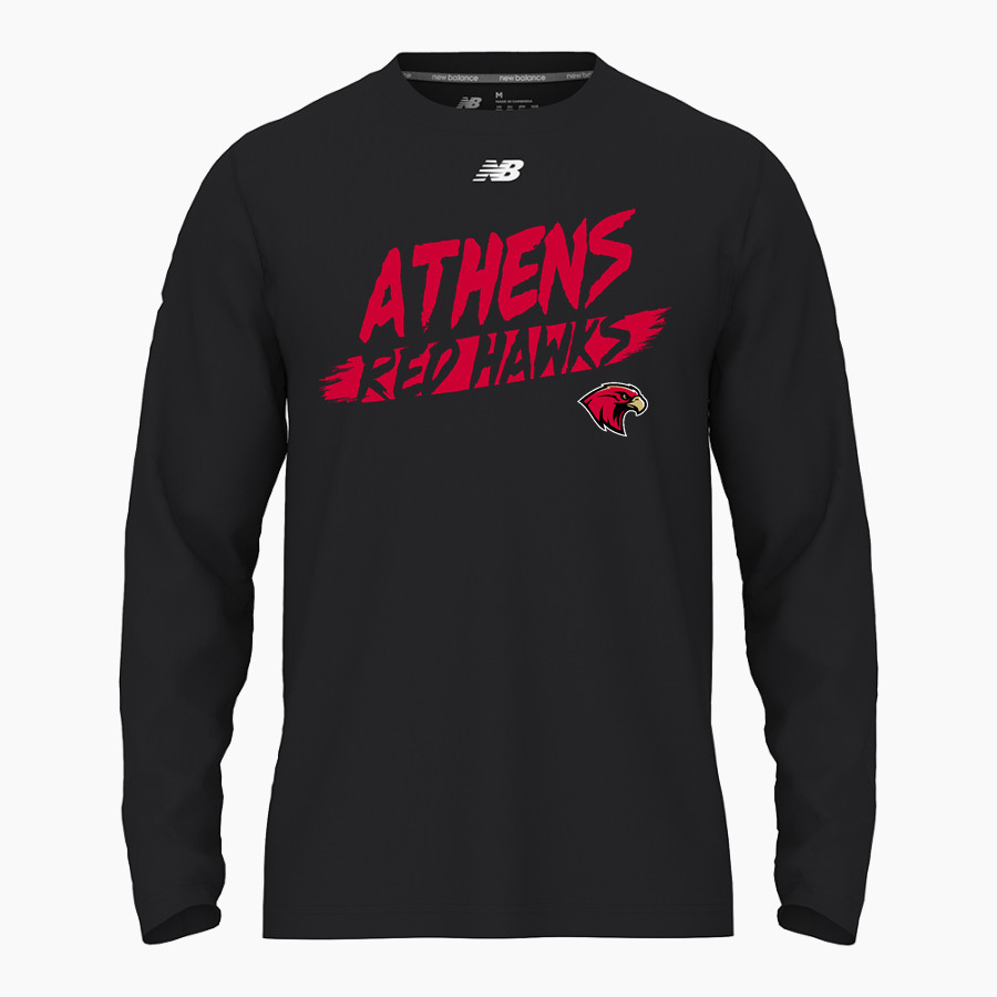 ATHENS HIGH SCHOOL RED HAWKS <span class="pdp-name-mascot">ATHENS RED HAWKS</span> New Balance Men's Activate Long Sleeve Tech Tee