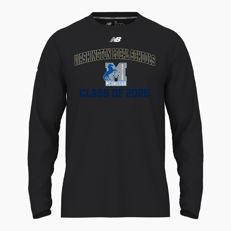 Washington Local Schools Online Store <span class="pdp-name-mascot">WHITMER PANTHERS</span> New Balance Men's Activate Long Sleeve Tech Tee
