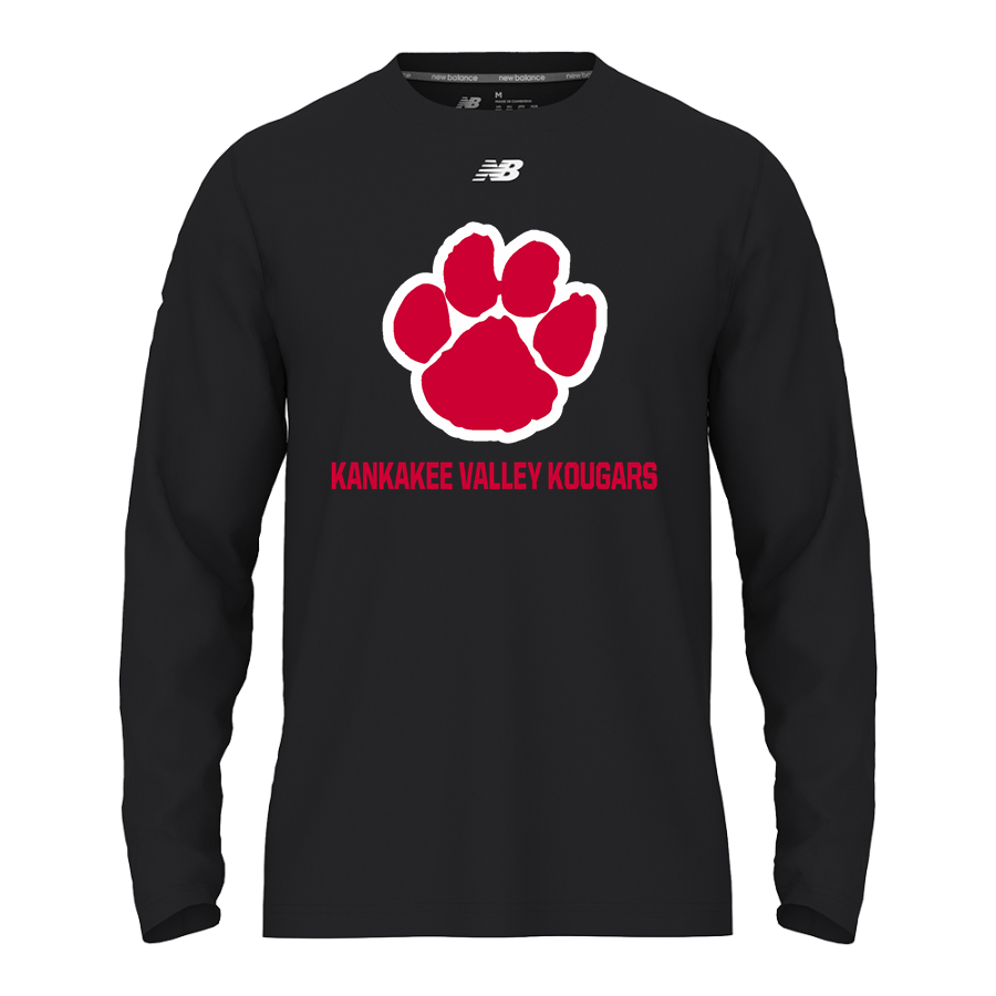 Kankakee Valley Kougars Kougars <span class="pdp-name-mascot">Kankakee Valley Kougars Kougars</span> New Balance Men's Activate Long Sleeve Tech Tee