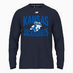Kansas Jackrabbits <span class="pdp-name-mascot">Kansas School Jackrabbits</span> New Balance Men's Activate Long Sleeve Tech Tee Front Thumbnail