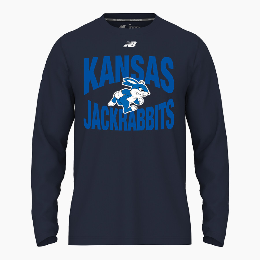 Kansas Jackrabbits <span class="pdp-name-mascot">Kansas School Jackrabbits</span> New Balance Men's Activate Long Sleeve Tech Tee