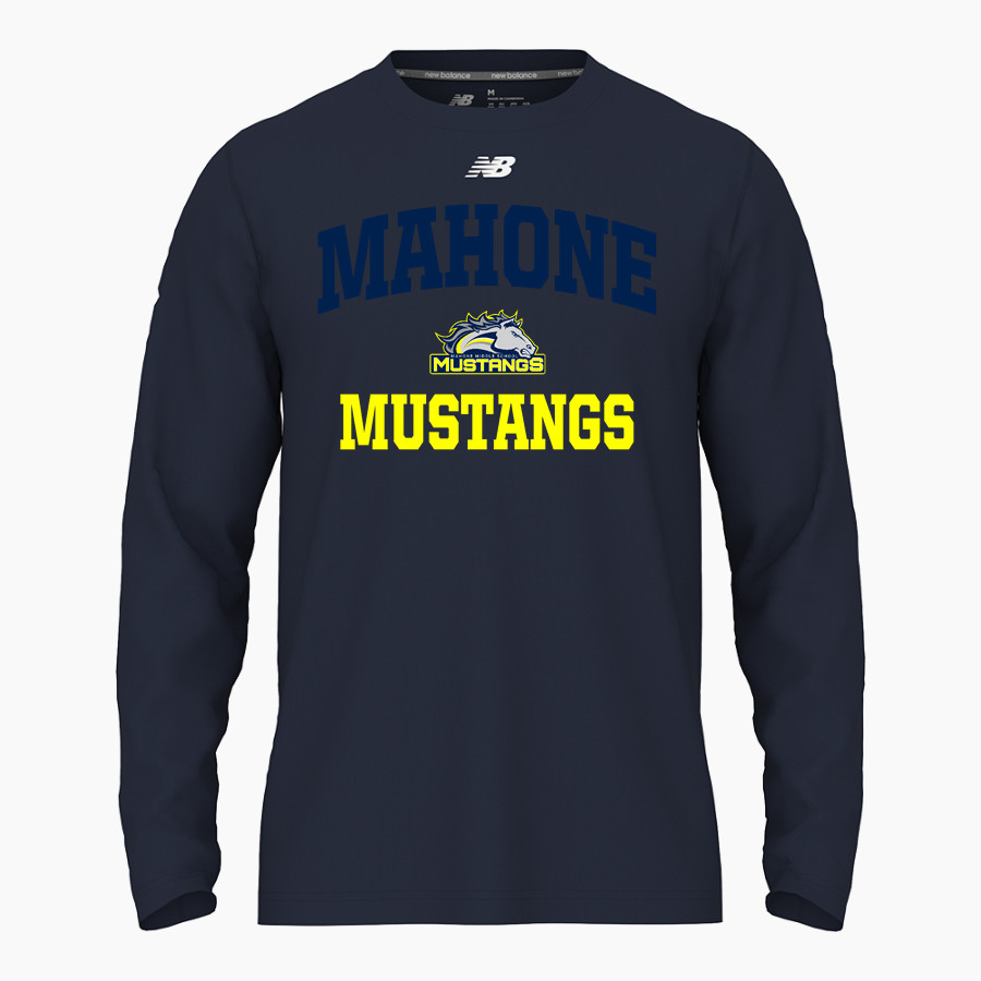 Mahone Mustangs New Balance Men's Activate Long Sleeve Tech Tee