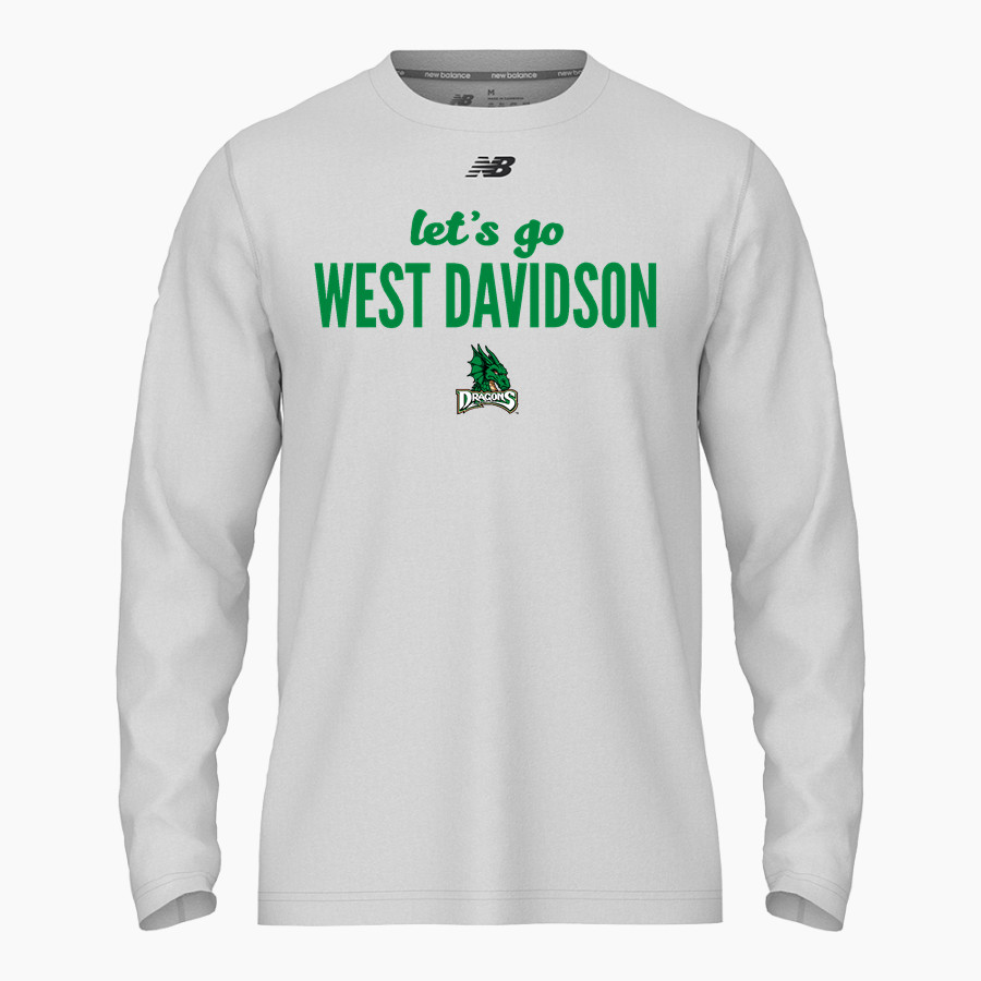 WEST DAVIDSON HIGH SCHOOL DRAGONS New Balance Men's Activate Long Sleeve Tech Tee