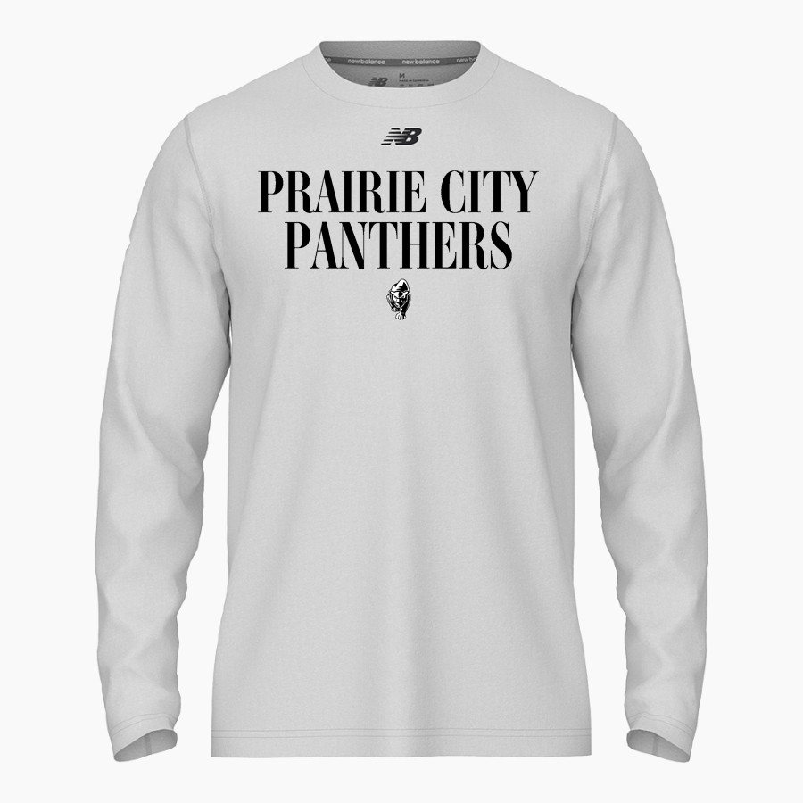 PRAIRIE CITY SCHOOL PANTHERS <span class="pdp-name-mascot">PRAIRIE CITY PANTHERS</span> New Balance Men's Activate Long Sleeve Tech Tee