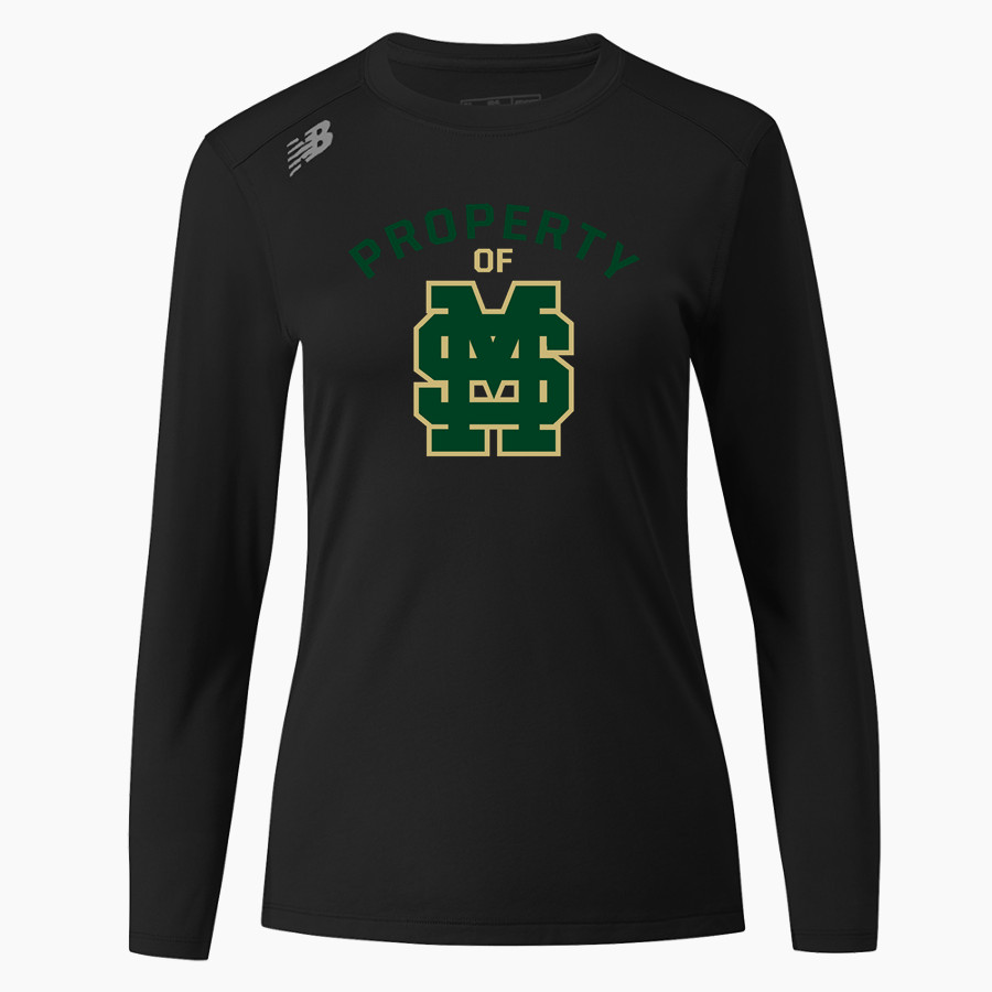 MINERAL SPRINGS HIGH SCHOOL HORNETS <span class="pdp-name-mascot">MINERAL SPRINGS HORNETS</span> New Balance Women's Long-Sleeve Tech Tee