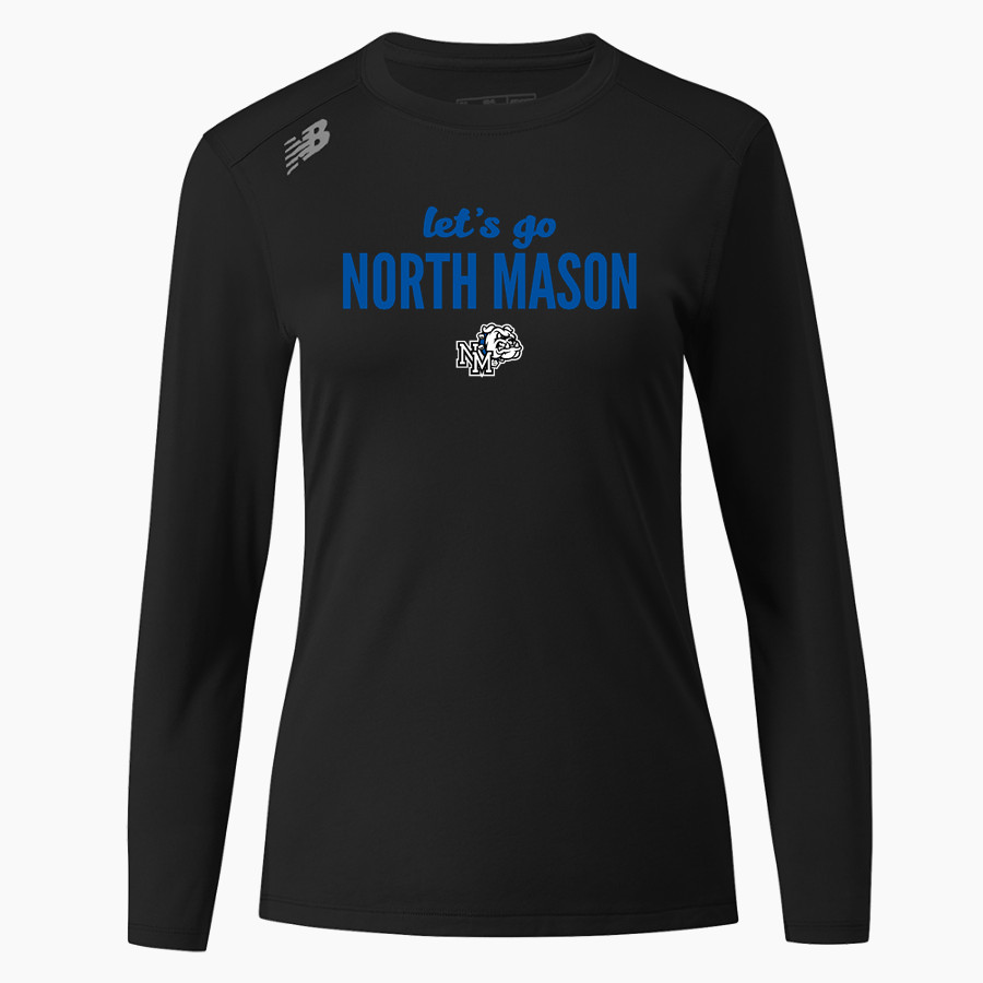 NORTH MASON HIGH SCHOOL BULLDOGS <span class="pdp-name-mascot">NORTH MASON BULLDOGS</span> New Balance Women's Long-Sleeve Tech Tee
