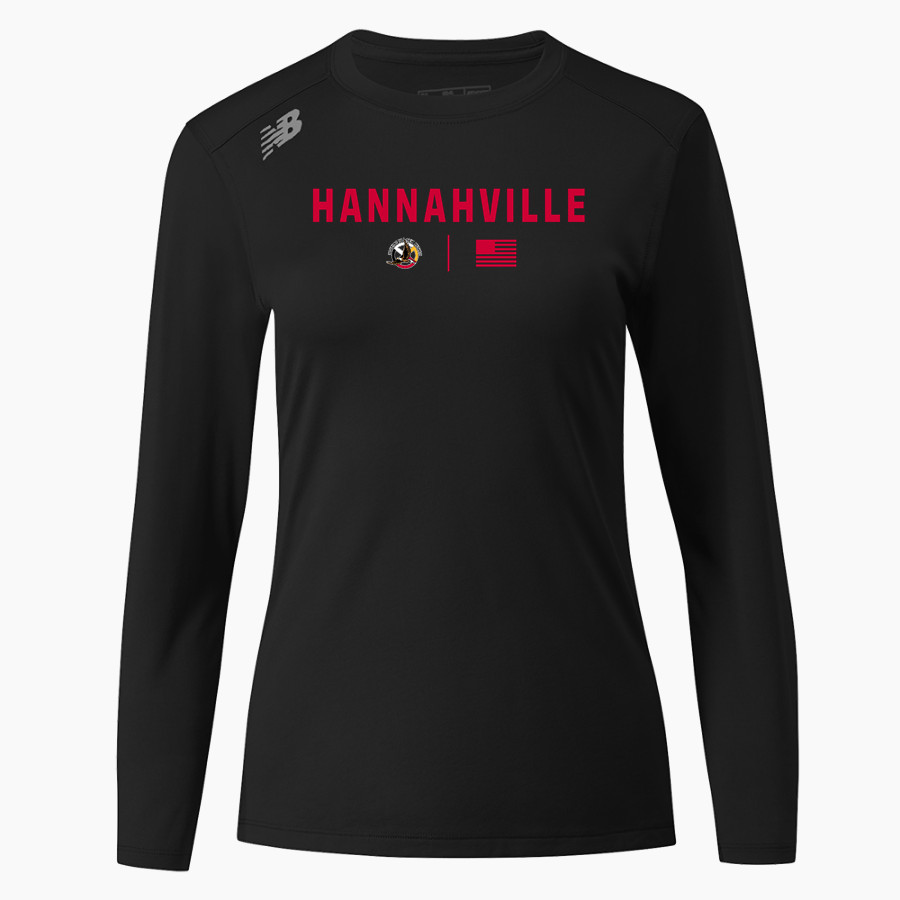 Hannahville Soaring Eagles <span class="pdp-name-mascot">Hannahville Indian School Eagles</span> New Balance Women's Long-Sleeve Tech Tee