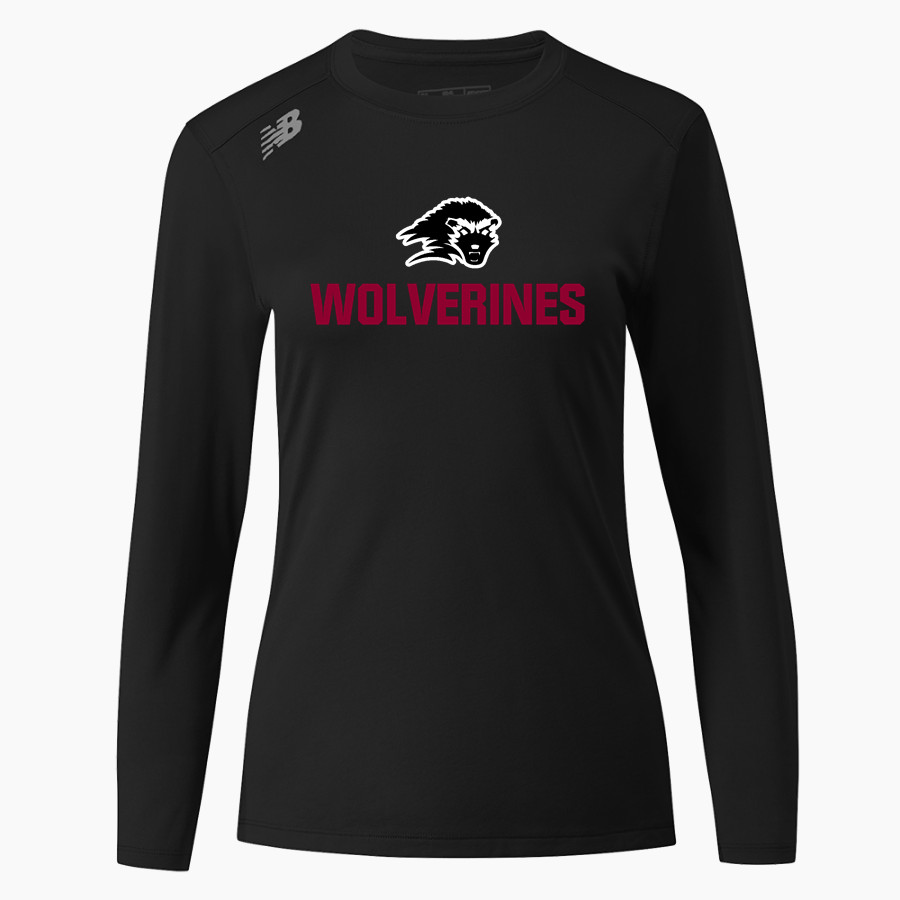 Willamette Wolverines <span class="pdp-name-mascot">Willamette Wolverines</span> New Balance Women's Long-Sleeve Tech Tee