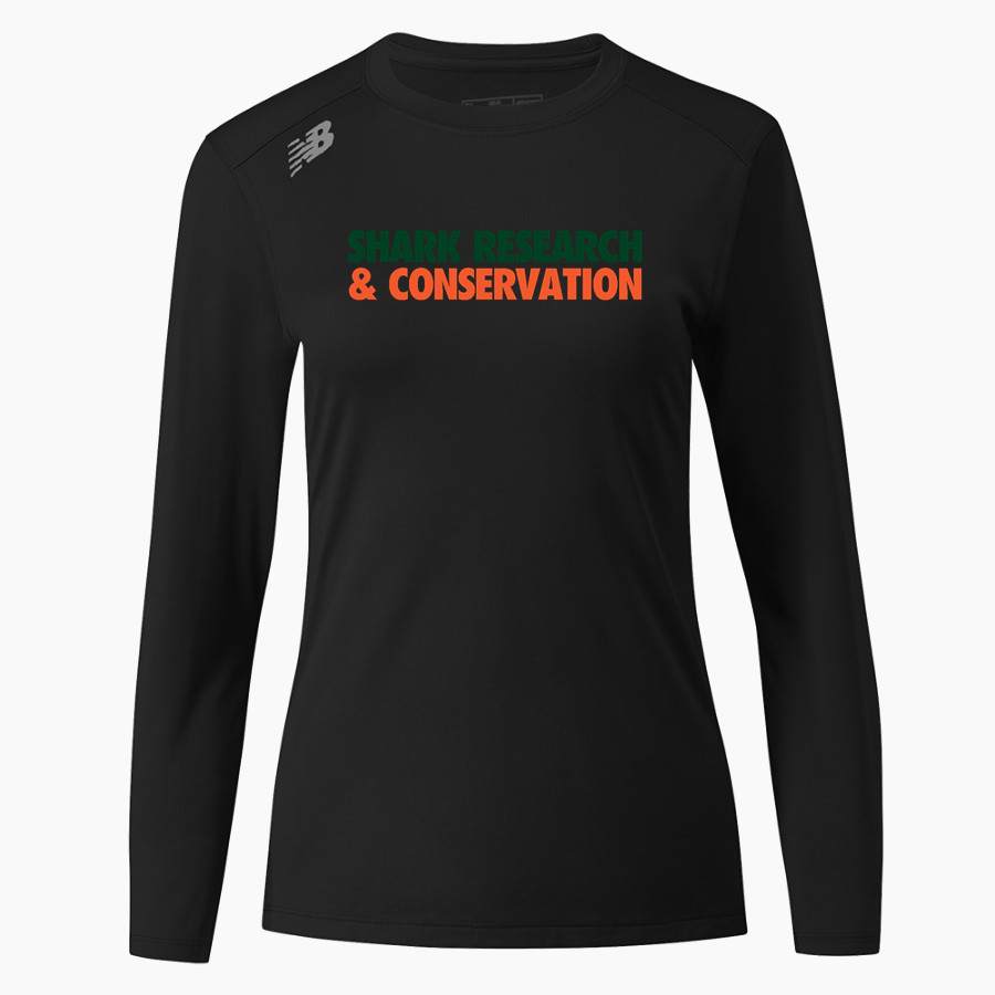 Shark Research & Conservation The Official Online Store New Balance Women's Long-Sleeve Tech Tee