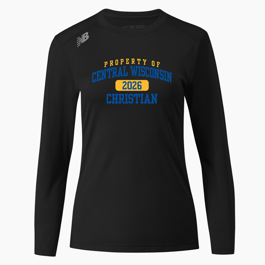 Central Wisconsin Christian Crusaders Online Store New Balance Women's Long-Sleeve Tech Tee