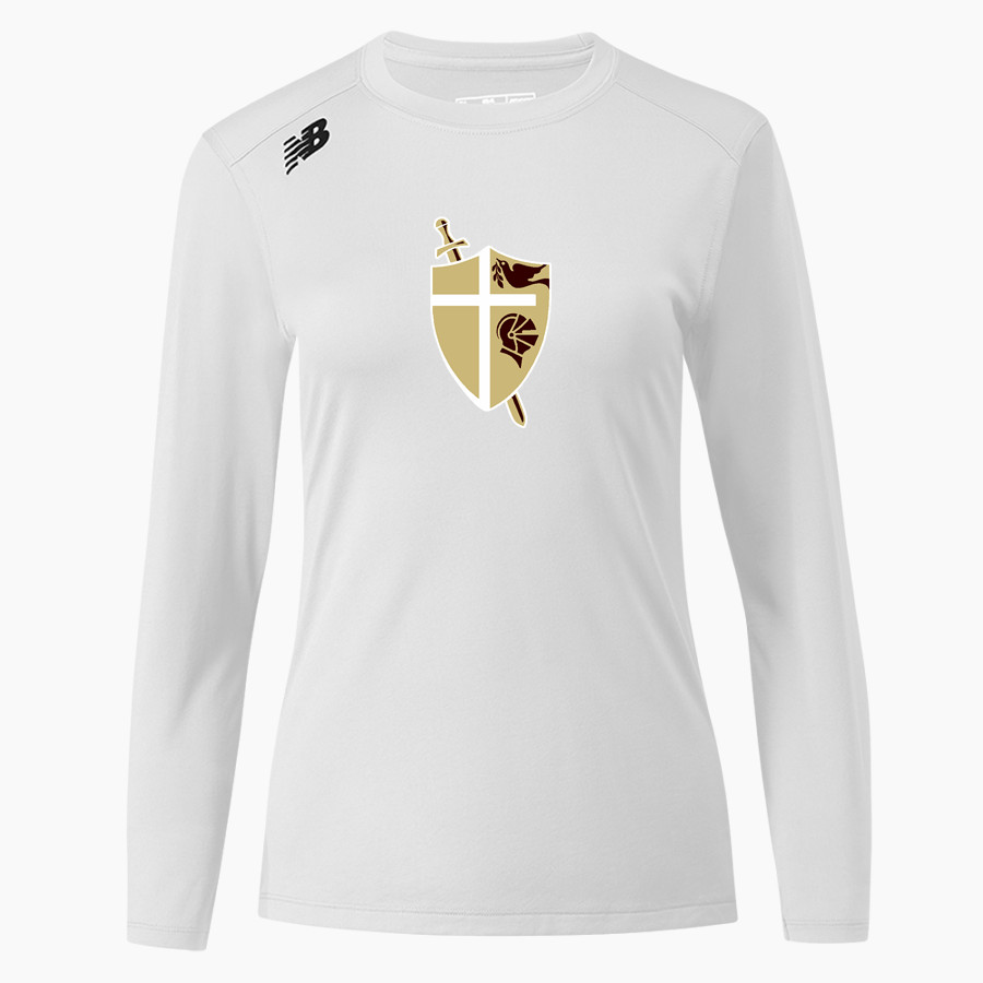 St. FRANCIS HIGH SCHOOL GOLDEN KNIGHTS <span class="pdp-name-mascot">SAINT FRANCIS GOLDEN KNIGHTS</span> New Balance Women's Long-Sleeve Tech Tee