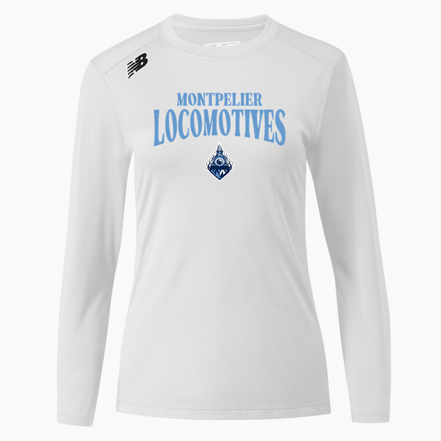 MONTPELIER HIGH SCHOOL LOCOMOTIVES <span class="pdp-name-mascot">MONTPELIER LOCOMOTIVES</span> New Balance Women's Long-Sleeve Tech Tee
