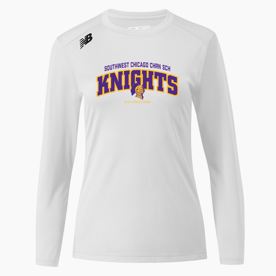Southwest Chicago Chrn Sch Knights <span class="pdp-name-mascot">Southwest Chicago Chrn Sch Knights</span> New Balance Women's Long-Sleeve Tech Tee