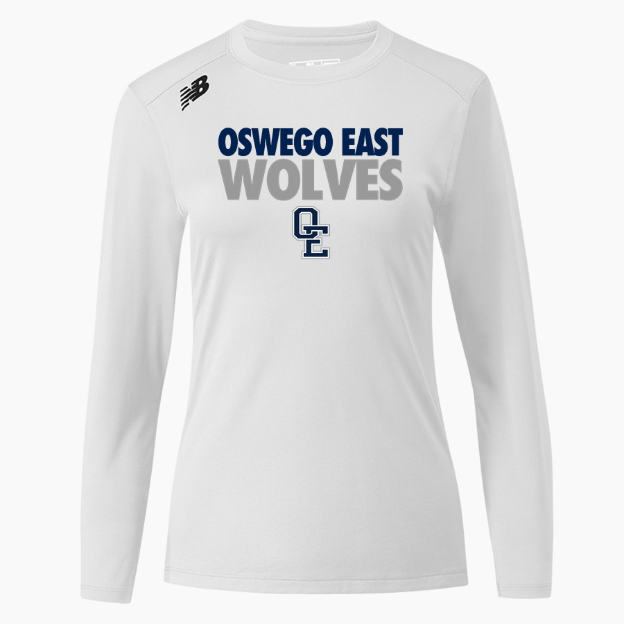 Oswego East Wolves <span class="pdp-name-mascot">Oswego East Wolves</span> New Balance Women's Long-Sleeve Tech Tee