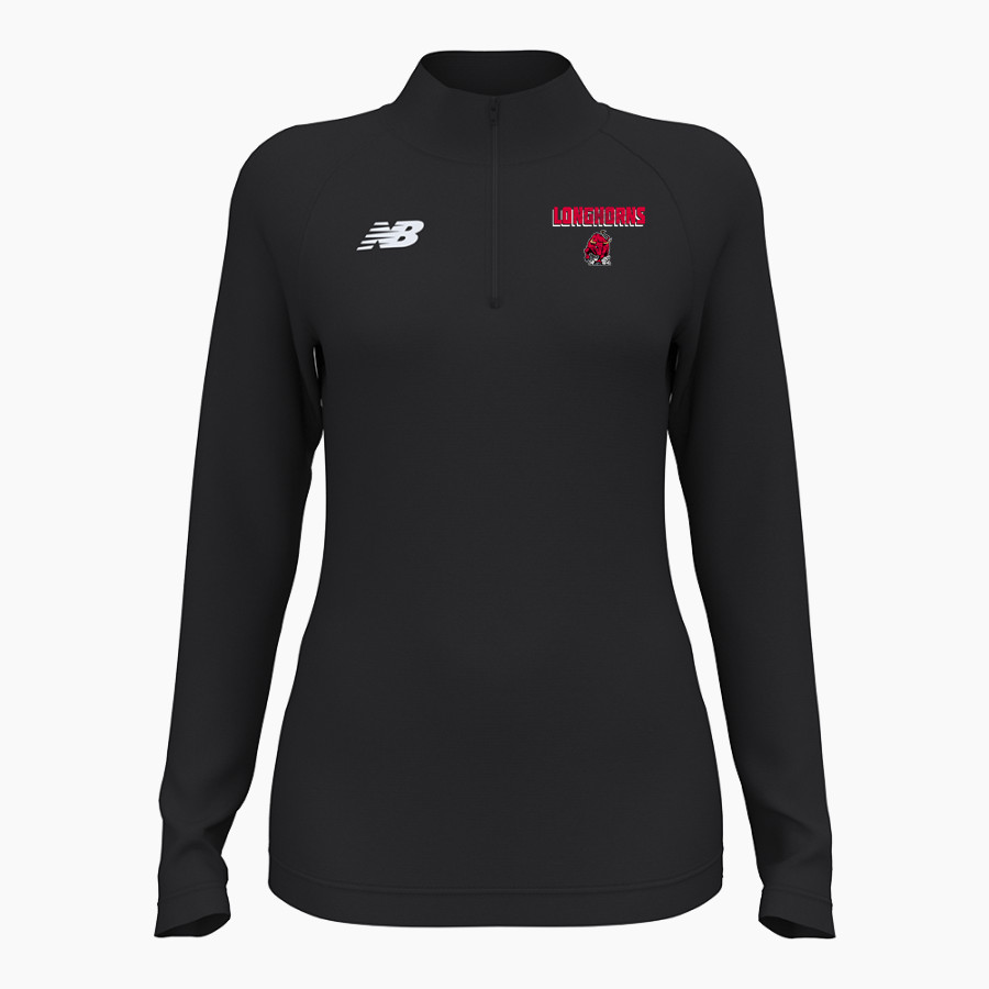 DOVER HIGH SCHOOL LONGHORNS New Balance Women's Athletics Half Zip 2.0