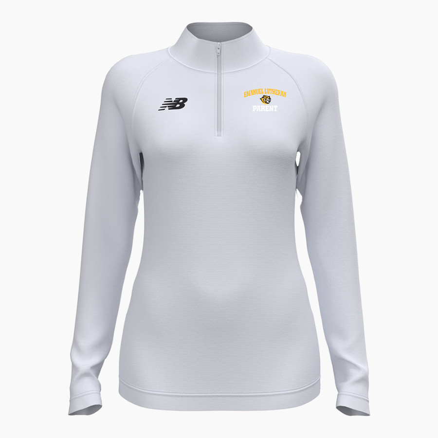 Emanuel Lutheran Tigers <span class="pdp-name-mascot">Emanuel Lutheran School Tigers</span> New Balance Women's Athletics Half Zip 2.0