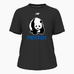 Porter Pandas official sideline store <span class="pdp-name-mascot">Porter Elementary School Pandas</span> New Balance Women's Activate Tech Tee Front Thumbnail