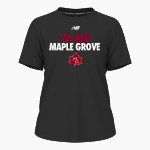 Maple Grove Crimson <span class="pdp-name-mascot">Maple Grove Crimson</span> New Balance Women's Activate Tech Tee Front Thumbnail