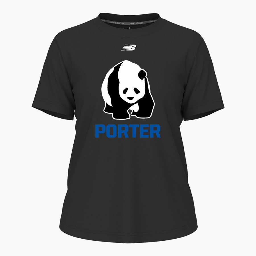Porter Pandas official sideline store <span class="pdp-name-mascot">Porter Elementary School Pandas</span> New Balance Women's Activate Tech Tee
