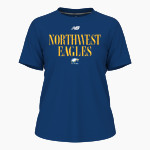 Northwest University Eagles Online Store <span class="pdp-name-mascot">Northwest Eagles</span> New Balance Women's Activate Tech Tee Front Thumbnail