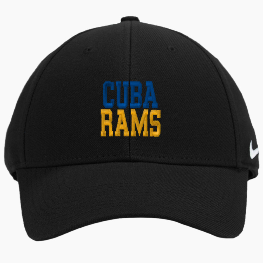 CUBA HIGH SCHOOL RAMS <span class="pdp-name-mascot">CUBA RAMS</span> Nike Dri-FIT Swoosh Flex Cap