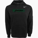New Milford Green Wave Nike Men's Club Pullover Fleece Hoodie Front Thumbnail
