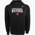 Harvard-Westlake The Official Online Store Nike Men's Club Pullover Fleece Hoodie Front Thumbnail