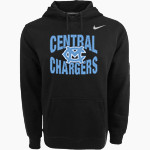 CENTRAL HIGH SCHOOL CHARGERS Nike Men's Club Pullover Fleece Hoodie Front Thumbnail