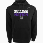 Garfield Bulldogs Nike Men's Club Pullover Fleece Hoodie Front Thumbnail
