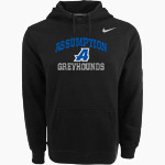 Assumption Greyhounds <span class="pdp-name-mascot">Assumption Greyhounds</span> Nike Men's Club Pullover Fleece Hoodie Front Thumbnail