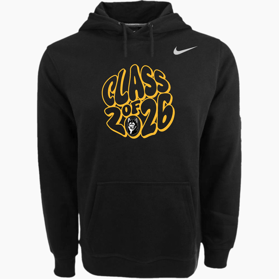 HIGHLAND HIGH SCHOOL HUSKIES Nike Men's Club Pullover Fleece Hoodie
