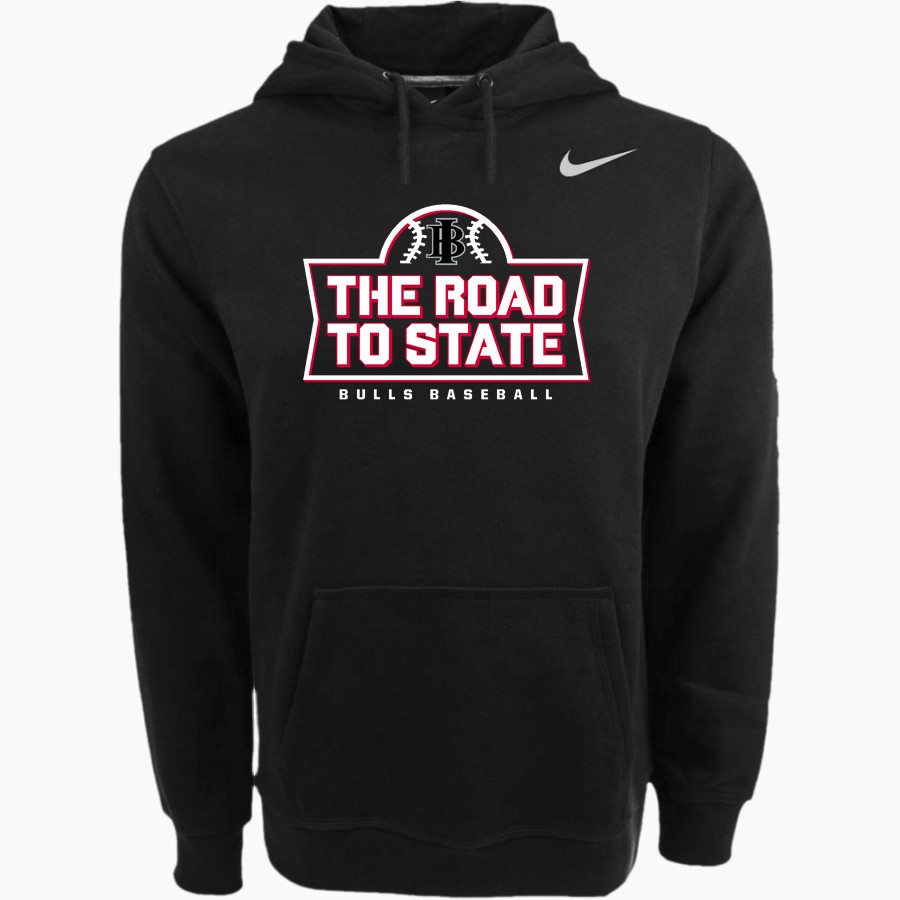 Indiana Bulls Baseball The Official Online Store Nike Men's Club Pullover Fleece Hoodie