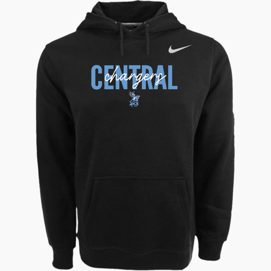 CENTRAL HIGH SCHOOL CHARGERS Nike Men's Club Pullover Fleece Hoodie