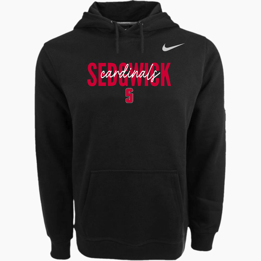 SEDGWICK HIGH SCHOOL CARDINALS Nike Men's Club Pullover Fleece Hoodie