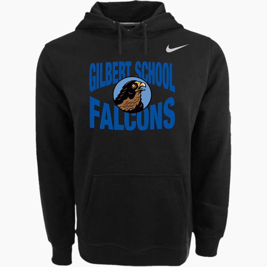SYLVIO GILBERT Falcons <span class="pdp-name-mascot">SYLVIO GILBERT ELEMENTARY SCHOOL Falcons</span> Nike Men's Club Pullover Fleece Hoodie
